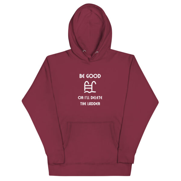 "Be Good Or I'll Delete The Ladder" Unisex Hoodie - Image 6