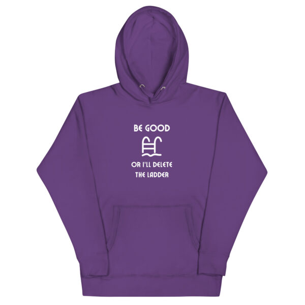 "Be Good Or I'll Delete The Ladder" Unisex Hoodie - Image 11