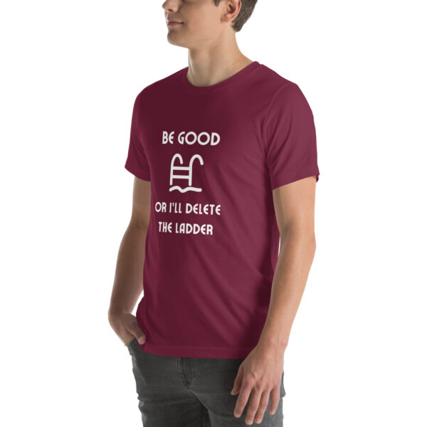 "Be Good Or I'll Delete The Ladder" Unisex t-shirt - Image 16