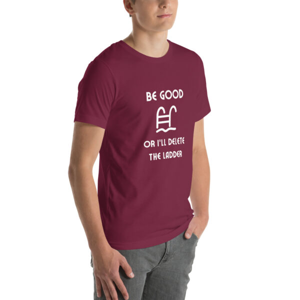 "Be Good Or I'll Delete The Ladder" Unisex t-shirt - Image 18